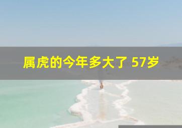 属虎的今年多大了 57岁